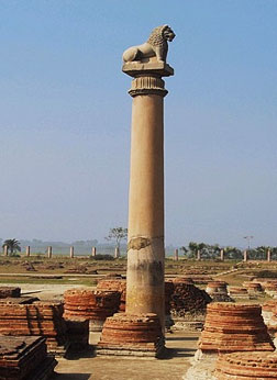 Ashoka pillar, Vaishali